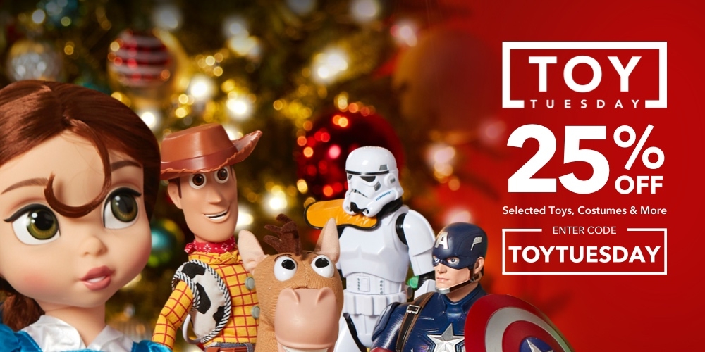 shopDisney TOYTUESDAY 25% OFF code