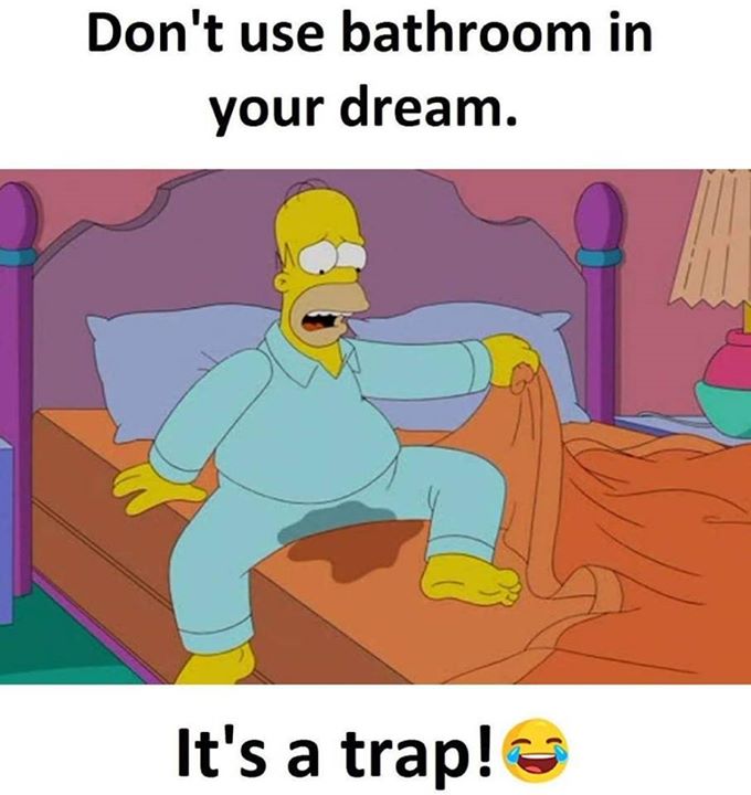 DONT USE BATHROOM IN YOUR DREAM. ITS A TRAP! the 's
